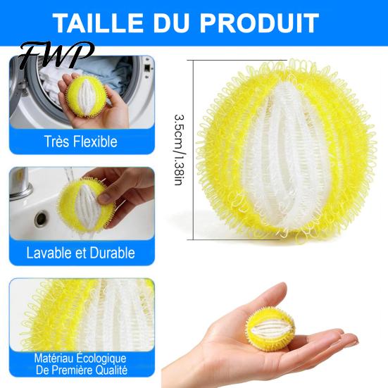Washing Machine Hair Catcher 12Pcs Anti-Hair Ball, Machine, Anti Anti-brush Ball Reusable for Clothes, Linen and Bedding Cleaning