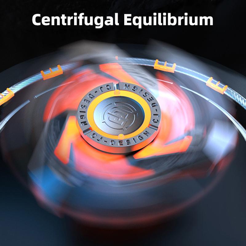 SCIONE Whirlwind Metal Fingertip Gyro DIY Luminous Adult Decompression High-end Finger Toys with Bottle Opener