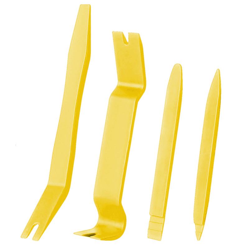 

Набір пластикових пряжок та інструментів для зняття пластикових панелей салону автомобіля - 4 штуки для модифікації аудіосистеми Transparent Bag