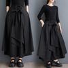 Women's Khaki Cotton Long Dress