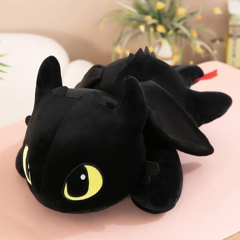 Maskotka Smok Nocna Furia Pluszak Czarna Przytulanka 55 Cm