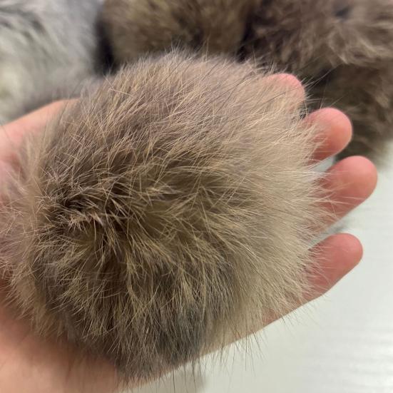 Faux Rabbit Fur Cat Ball Fluffy Catnip Ball Cat Toy Soft Furry Ball Stimulates Cats Hunting Instinct for Kittens Indoor Play Exercise