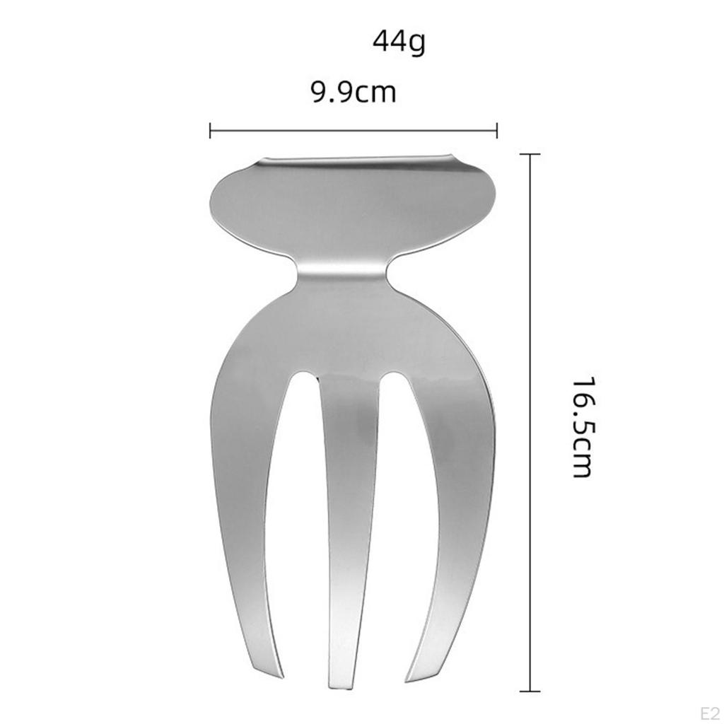 2x Stainless Steel Salad Hands Tossers Kitchen Utensils Mixers Buffet