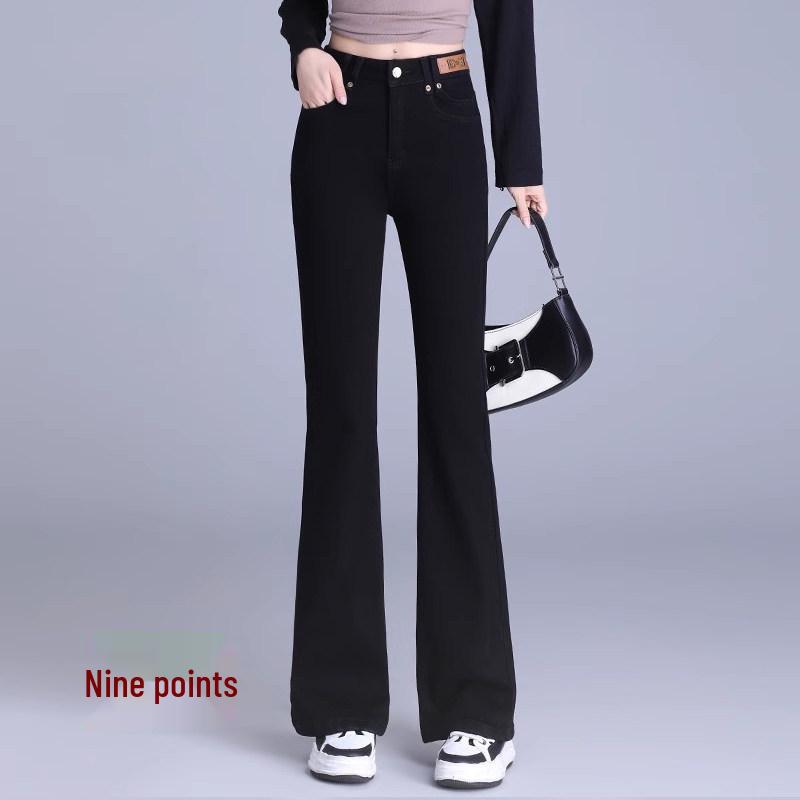 

Retro Slim Fit Micro Flare Women s High Waist Trousers - Early Spring 2026 Bestseller M /27 (Recommended for 95-105 lbs)