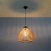 Hanging Lamp Aprilla 1 E27 Natural Wood Wood Sollux Sl.0639