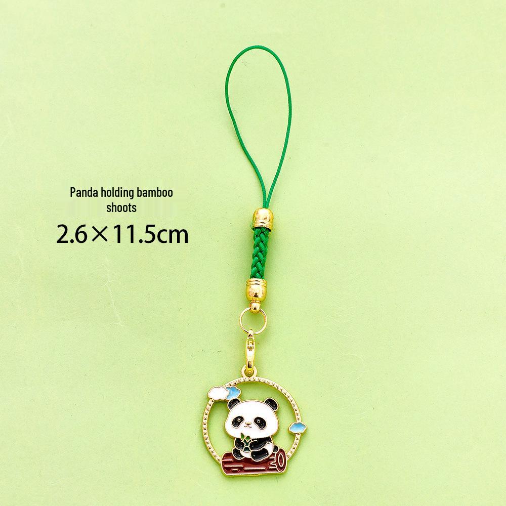 Charming Panda Keychain: Cartoon Bag Charm or Phone Accessory - High-Value Creative Gift for Students