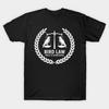 Men Black Print T-shirt Bird Law - Kelly And Associates No-Cut Transfer Paper Print Cotton Tshirt