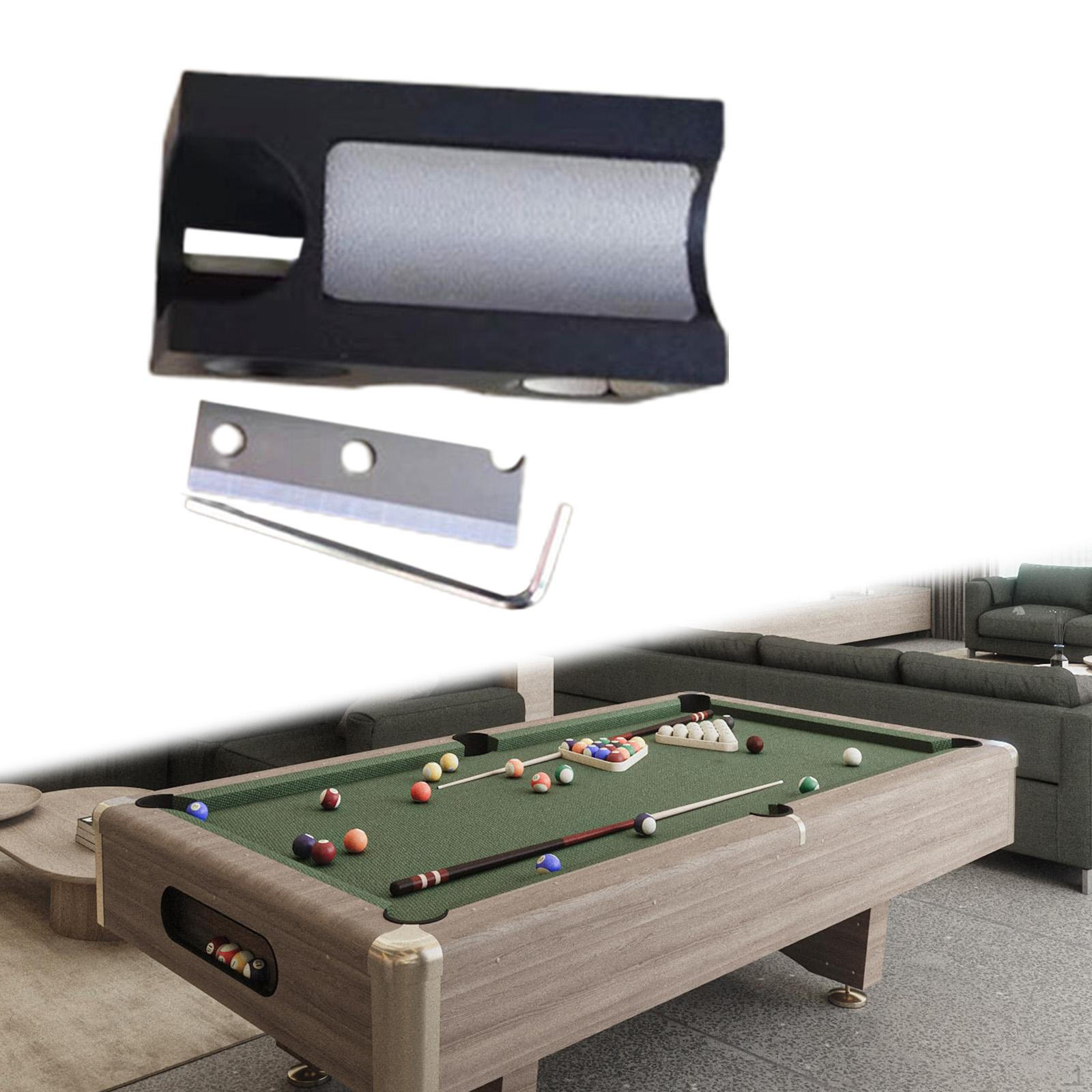 

8 in 1 Pool Cue Tip Repair Billiard Metal Portable Premium Repairing Billiards чорний