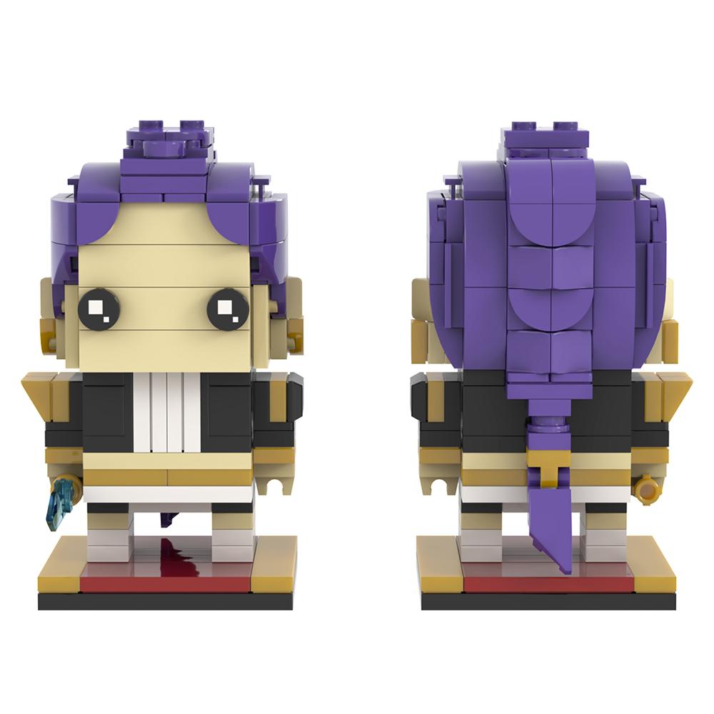 MOOXI K-Pop Demon Hunters BrickHeaded Set MOC Bricks Rumi Mira Zoey Lion Crow Figures Model Adult Building Blocks Kids Toys Gift