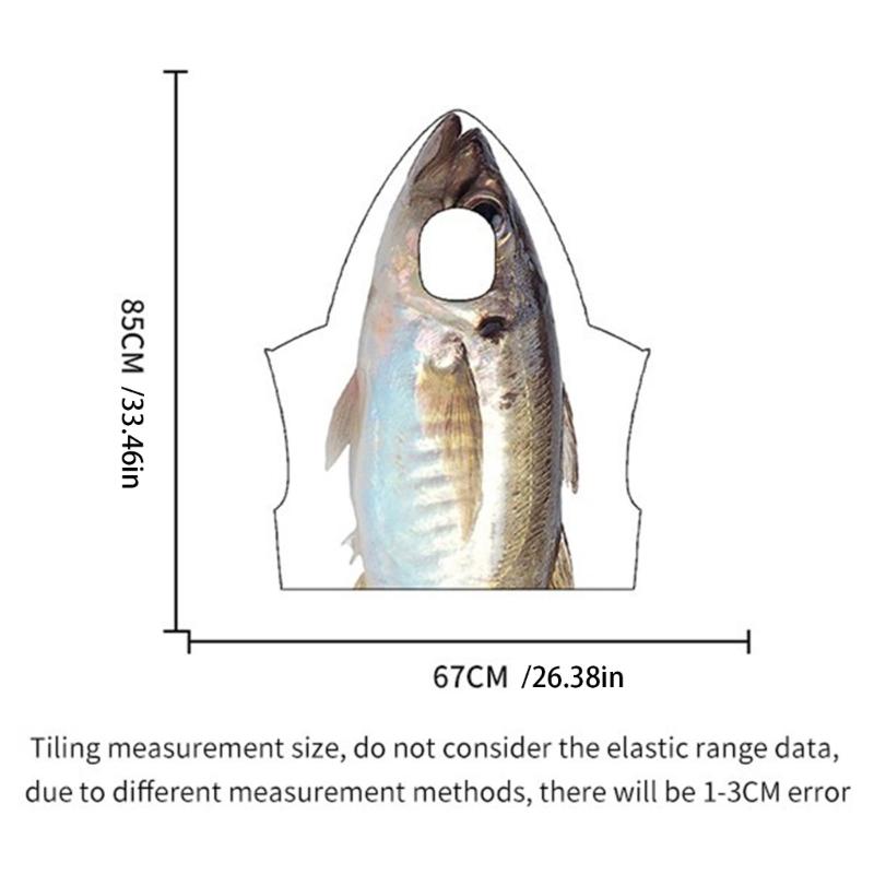 Funny Halloween Suit Fish Costume Halloween Party Suit For Men and Women