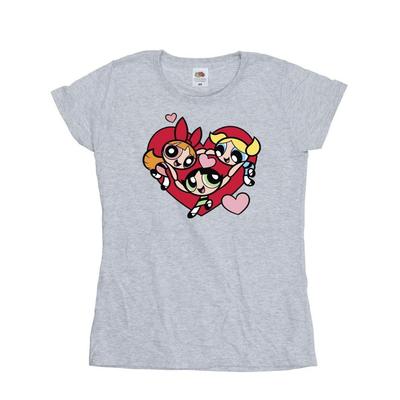 Powerpuffpinglorna Dam/Kvinna Håller Händer Hjärta T-shirt