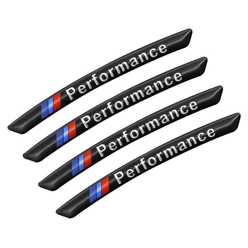 Aluminum Car Wheel Hub Badge Tire Rim Stickers Decoration Accessories For BMW Performance F30 F10 E90 F20 E46 E60 E70 E39 E36