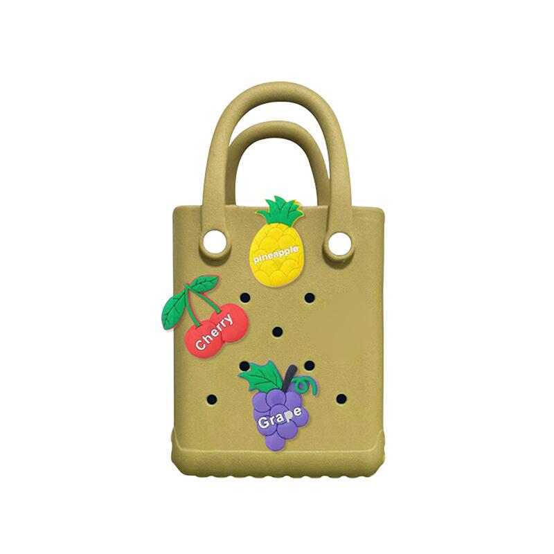 Eva Beach Bag Accessories Cute Fruit Pattern Diy Bags Shoes Decoration