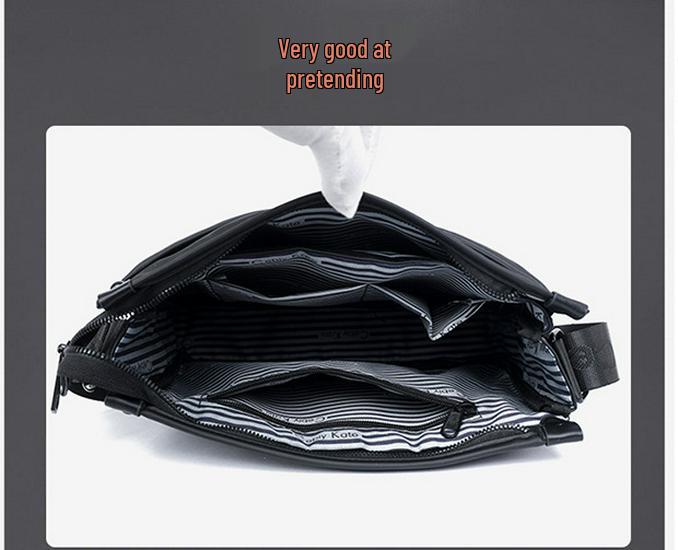 Korean Style Trendy Leather Crossbody Bag - Casual, Versatile, Simple Commute