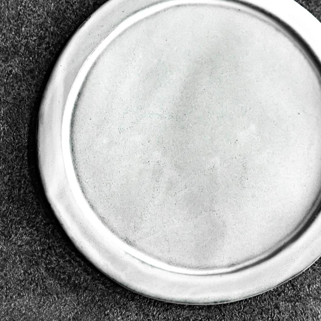 Prato Rikizo Beignet Branco Diâmetro 24 x Altura Feito no Japão 0,5cm R-892510