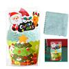 Unique Cake Shaped Coral Fleece Towel Sweet Cone Box,Christmas Eve New Year's Eve Company Event Gift Companion Gift