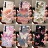 Case For Vivo V27 Capa Cases For Vivo V27E Flower Butterfly Protective Thin Case For Vivo V27 Pro Soft Silicone TPU Phone Cover