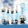 New Anime Jujutsu Kaisen Keychain Cosplay Geto Suguru Satoru Gojo Matching Key Pendant Keyring Bag Jewelry Holiday Gifts