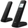 DECT Cordless Landline Phone - PHILIPS - M4702B12-2 - 4.6 Cm Screen - Hands-free - 14h Battery Life
