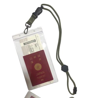 Archtypes Neck Ticket Holder for Transparent Passport Case 1 Baseball, Waterproof, (Green, Count)