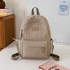 Schoolbag Korean School Bag Junior High School Girls Large Capacity Solid Color Lightweight Primary School Backpack High Value Versatile Backpack