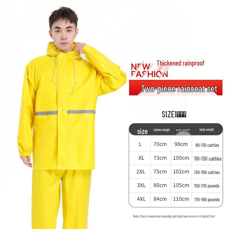 Unisex Waterproof Raincoat & Pants Set for Outdoor Cycling and Motorcycling