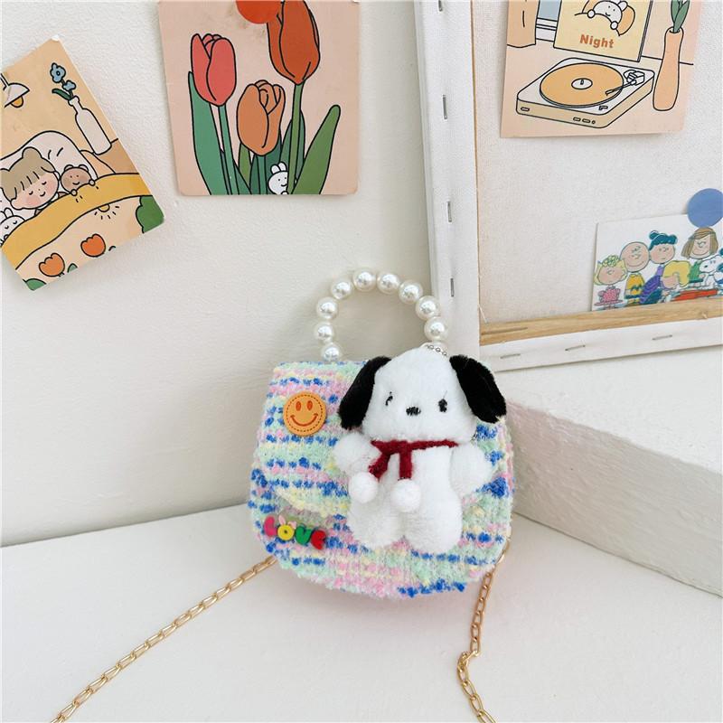 Cute Princess Cartoon Purse Lovely Girls Handbag With Sequins And Chain Strap
