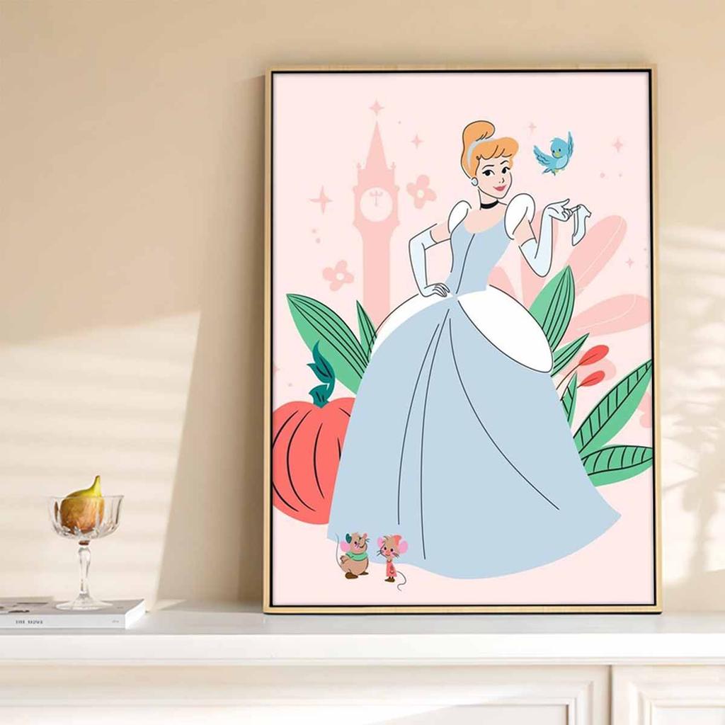 DIY Diamond Painting Cinderella and The Prince Cross Stitch Kit Mosaic Art Diamond Painting Full Circle Diamond Home Decoration