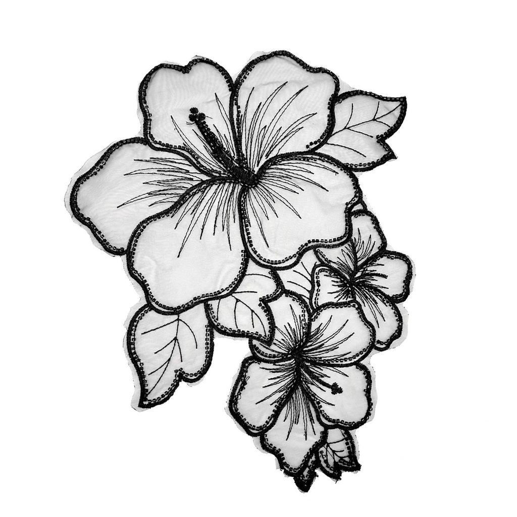 Oversized Flower Patches Applique Diy Crafts for Jeans Hat Bag Scarf Curtain Clothes Accessories Badges Sew On