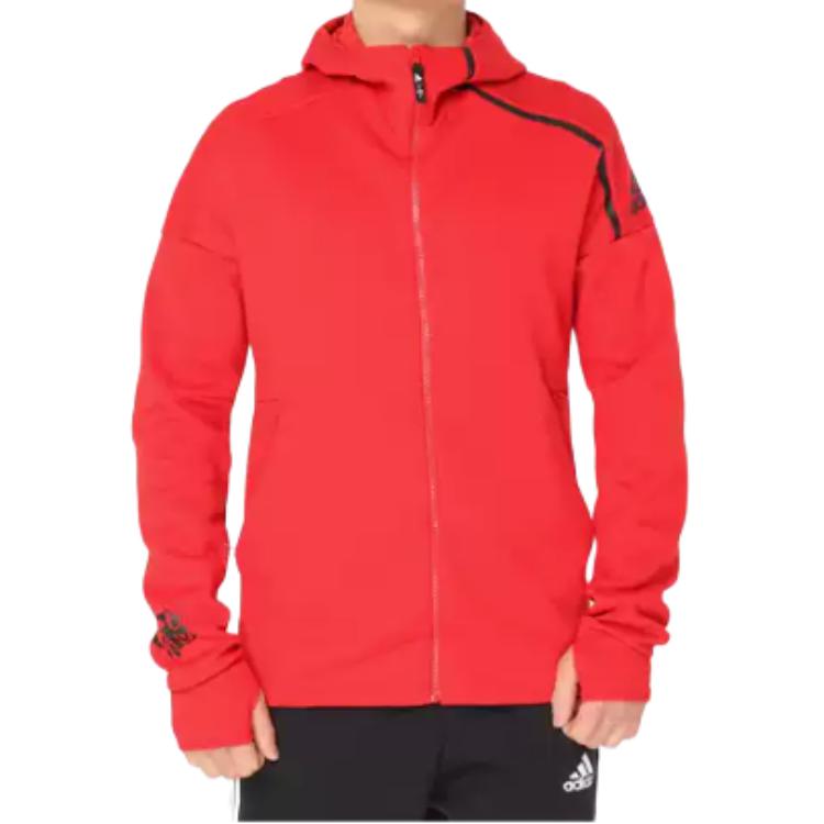 Adidas Jackets Men's Red Hooded Moderate Other EA2105