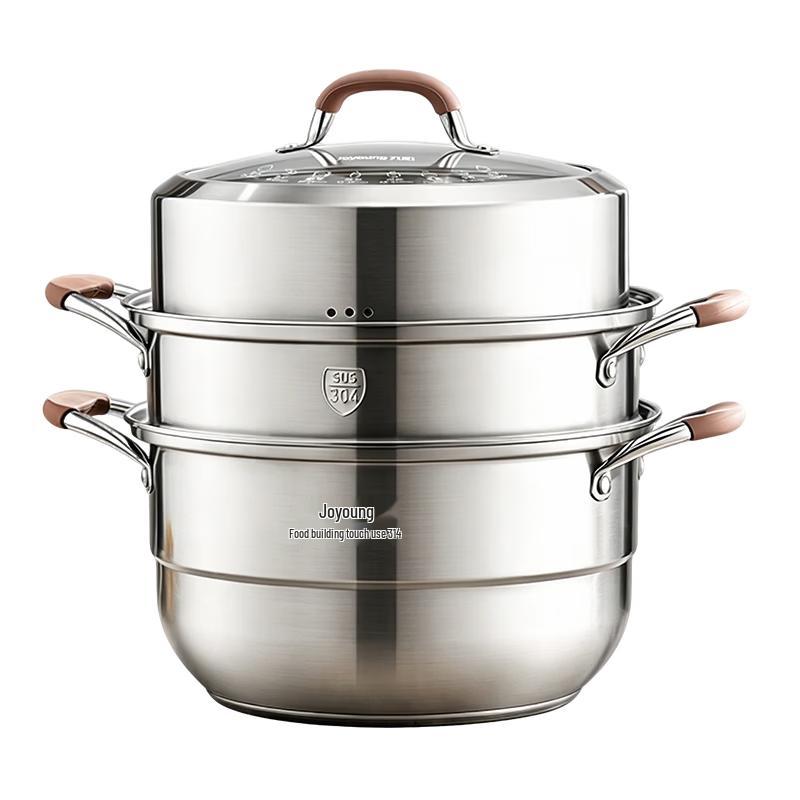 Joyoung 3-слойная пароварка из нержавеющей стали 316L, 30 см