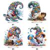 2D Flat Gnome DIY Table Top Diamond Painting Ornament Kits Diamond Painting Desktop Ornaments Kit for Home Office Desktop Decor