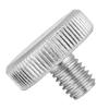 10 Pezzi M8 Acciaio al Carbonio Zincato Testa Piatta Zigrinata Viti a Pollice (M8*10)