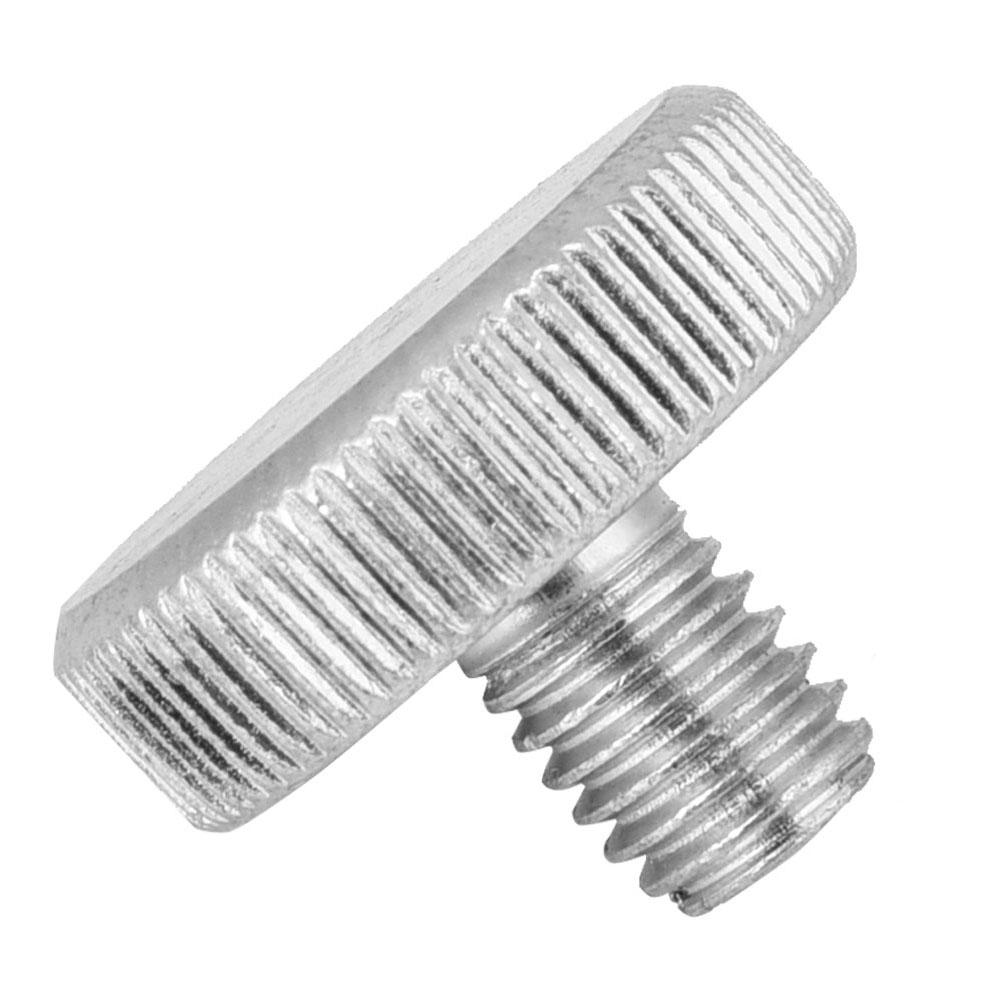 10pcs M8 Zinc Plated Carbon Steel Flat Knurled Head Thumb Screws (M8*10)