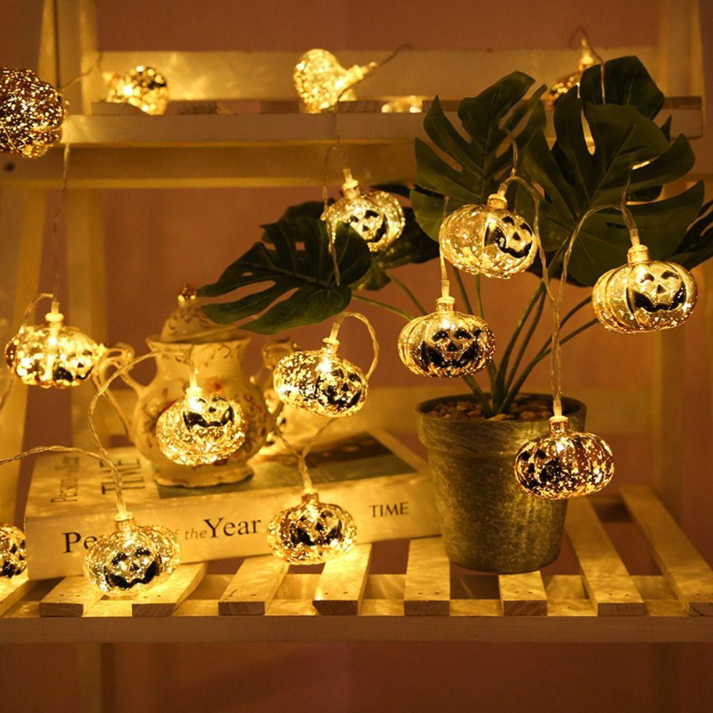Waterproof Pumpkin Lantern Strings Creative Night Light Halloween Decorative LED Lanterns  Indoor