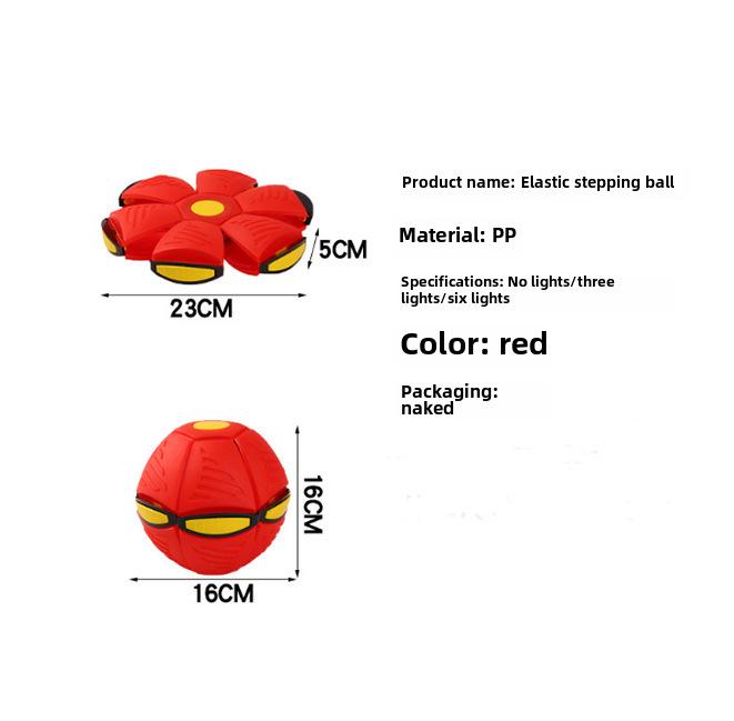 

Светящийся эластичный прыгающий мяч: Детская игрушка-шаг для обучения и развлечений на открытом воздухе No Lights красный