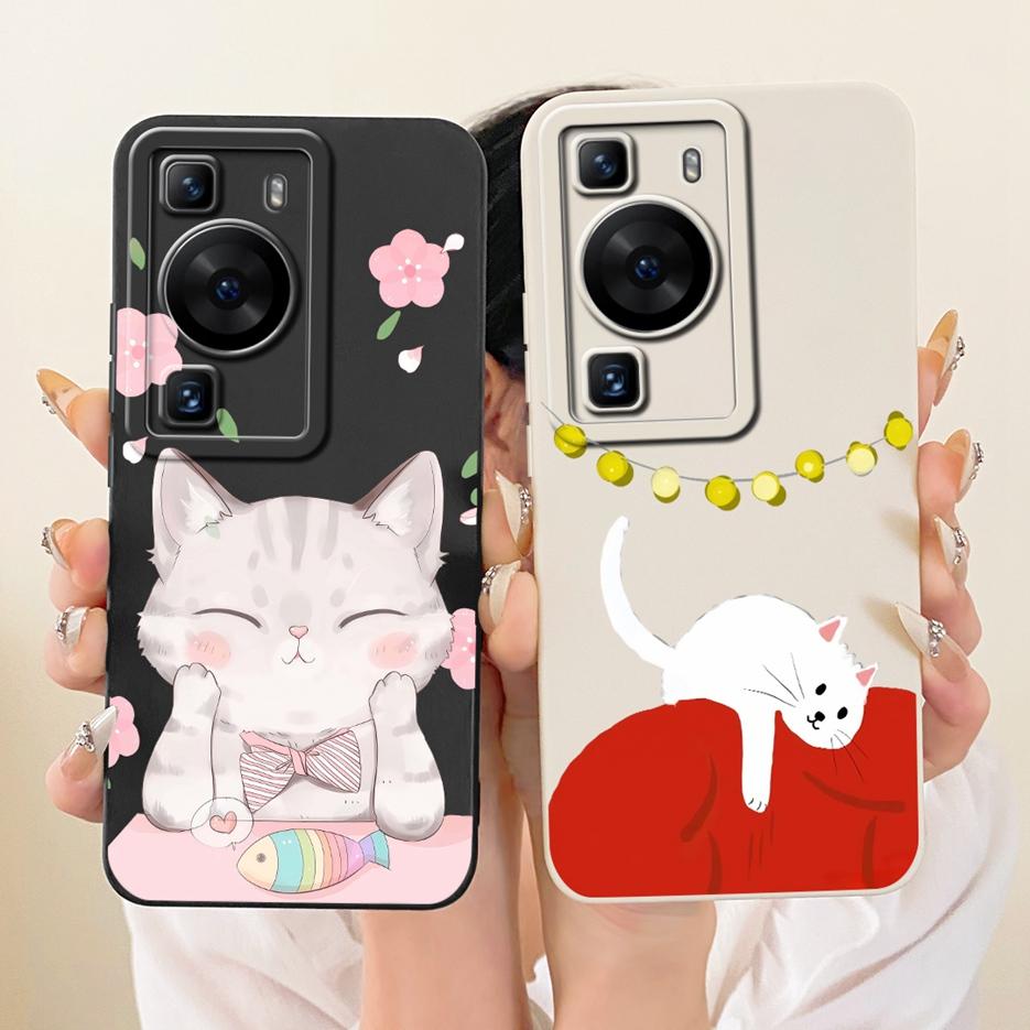 For Huawei P60 Pro Case MNA-AL00 MNA-LX9 Cute Rabbit Cartoon Cover Soft TPU Phone Case For Huawei P60 Art P 60 Pro Fundas Bumper