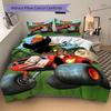 Monster Machines Bedding 3 Piece Set HD Print Duvet Cover Pillowcases for Teens Adult Bedroom Decoration Christmas Gift