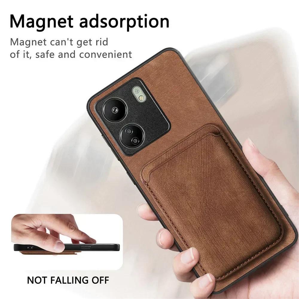 For Xiaomi 17 15 Ultra 15T 14T 13T 11T Pro 5G 2In1 Detachable Leaher Card Magnet Back Case Mi 11 Lite 14T 15T 17 Pro Max Cover