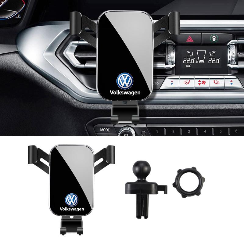1Pcs Car Phone Holder Air Vent Clip Mount Mobile Cell Stand For VW Golf Tiguan T-Roc Polo Passat ID.4 T-Cross ID.3 Taigo ID.7 zr3
