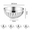 2pcs Stainless Steel Salad Rice Bowl Heat Resistant Korean Stainless Steel Bowl Kitchen Tableware 12-20cm Soup Ramen Bowl