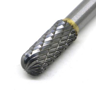 Fresa rotativa a carburo di tungsteno a doppia fresatura, gambo da 6 mm, strumento per la molatura del metallo, caldo