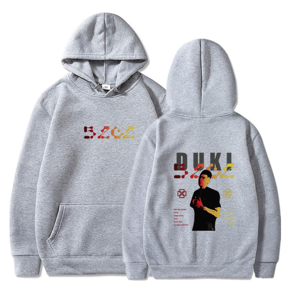 Rapper Duki 5202 MIXTAPE Album Hoodies Herren Damen Kleidung Mode Hip Hop Kapuzenpullover Vintage Streetwear Winter Kapuzenpulli