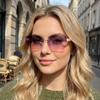 Women's Frameless Sunglasses: Sun Protection & Versatile Style, European & American Design