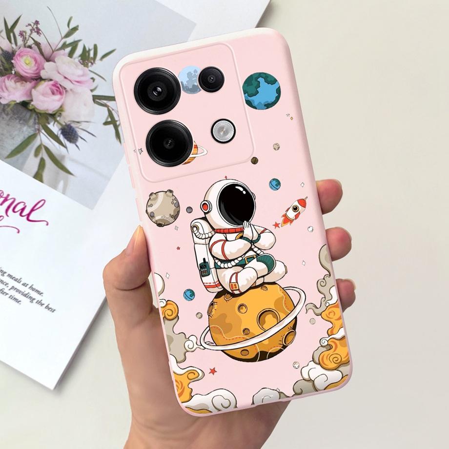 For Xiaomi Redmi Note 13 Pro 5G Phone Case Cow Print Checkered Pattern Soft Liquid Silicone Funda For Redmi Note 13 4G Pro+ Plus