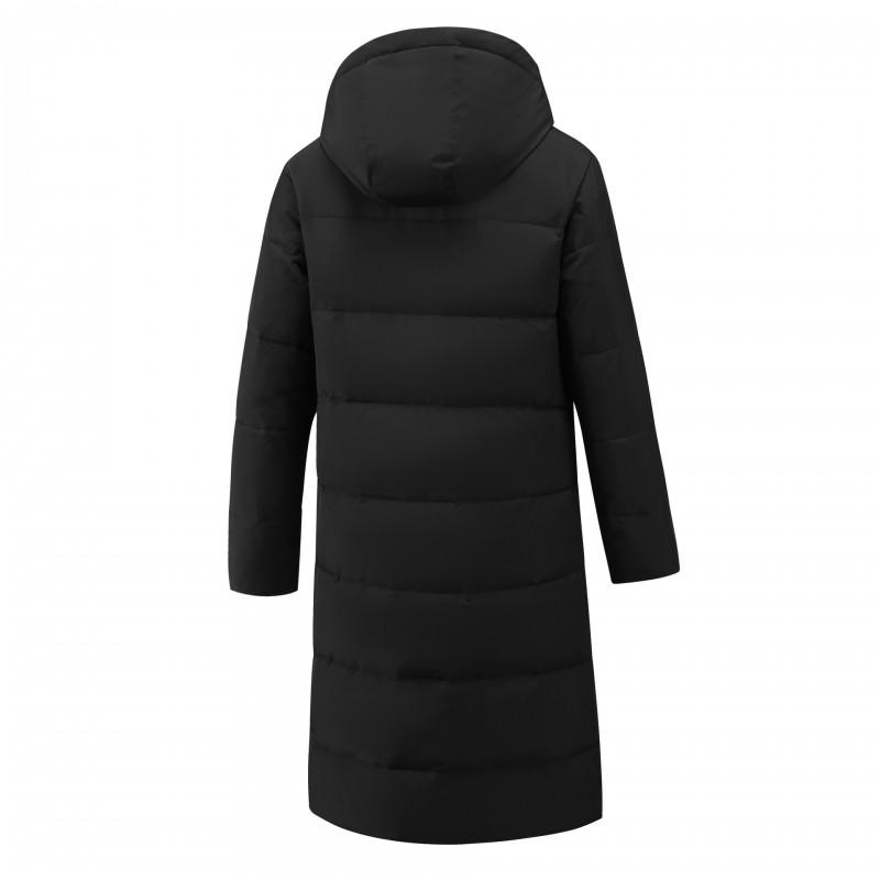 Mens Long Winter Puffer Jacket Unisex Outdoor Warm Coat Solid Color