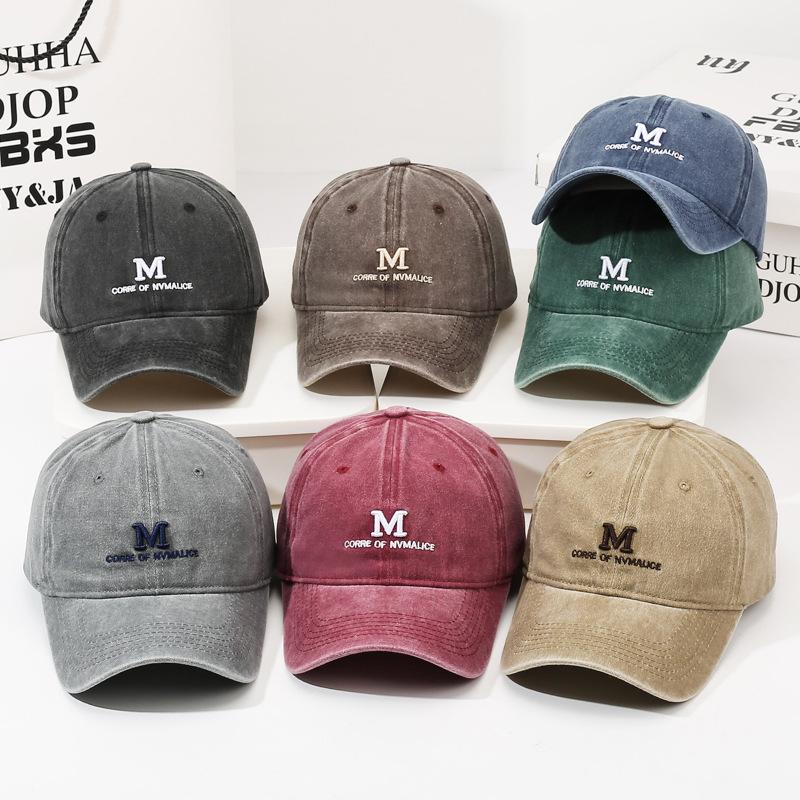 Letter Embroidery Baseball Cap Unisex Outdoor Sunshade Cap