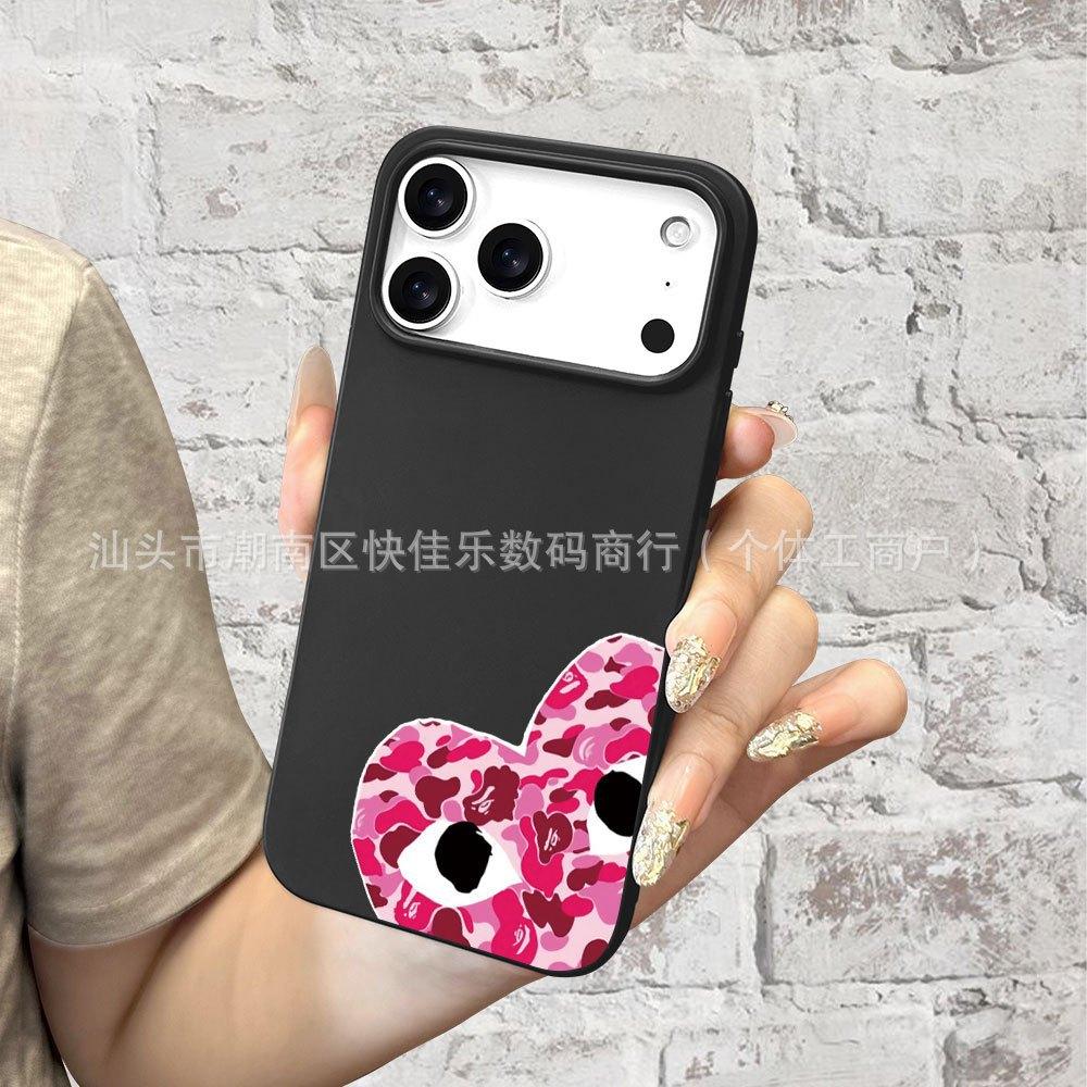 Heart Eye Soft for Apple 16/15/14/13 Protective Case, iPhone 11/12, European and American Style, 17 Pro Max Soft
