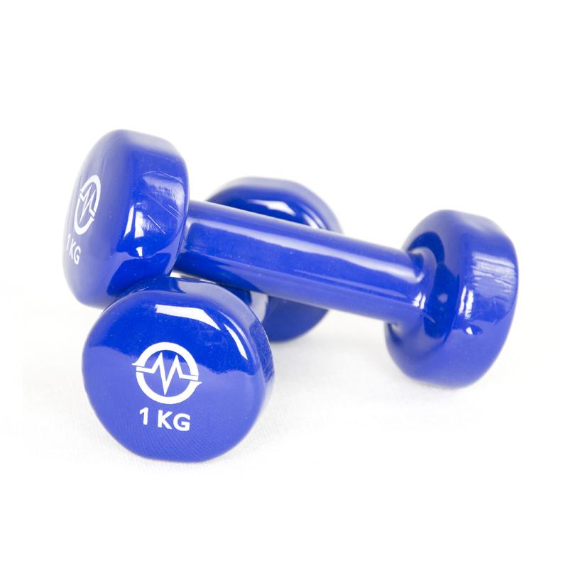Vinyl dumbbells 1kg x2 MASTER