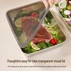 Large Capacity Food-Grade Stainless Steel Storage Container with Lid for Refrigerator and Freezer